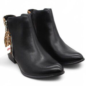 Esprit Tonya Ankle Boots, Black Leopard, Women's